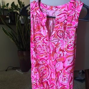 Lily Pulitzer tank pink and orange